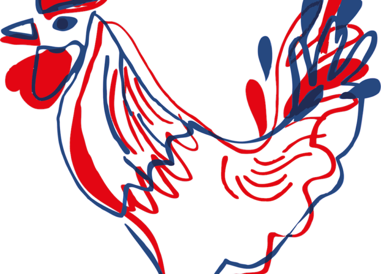 Coq, représentant le salon du Made in France.