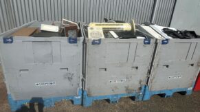 Une partie des déchets électroniques récupérés lors de la collecte organisée par Nantes MétropoleVertou.