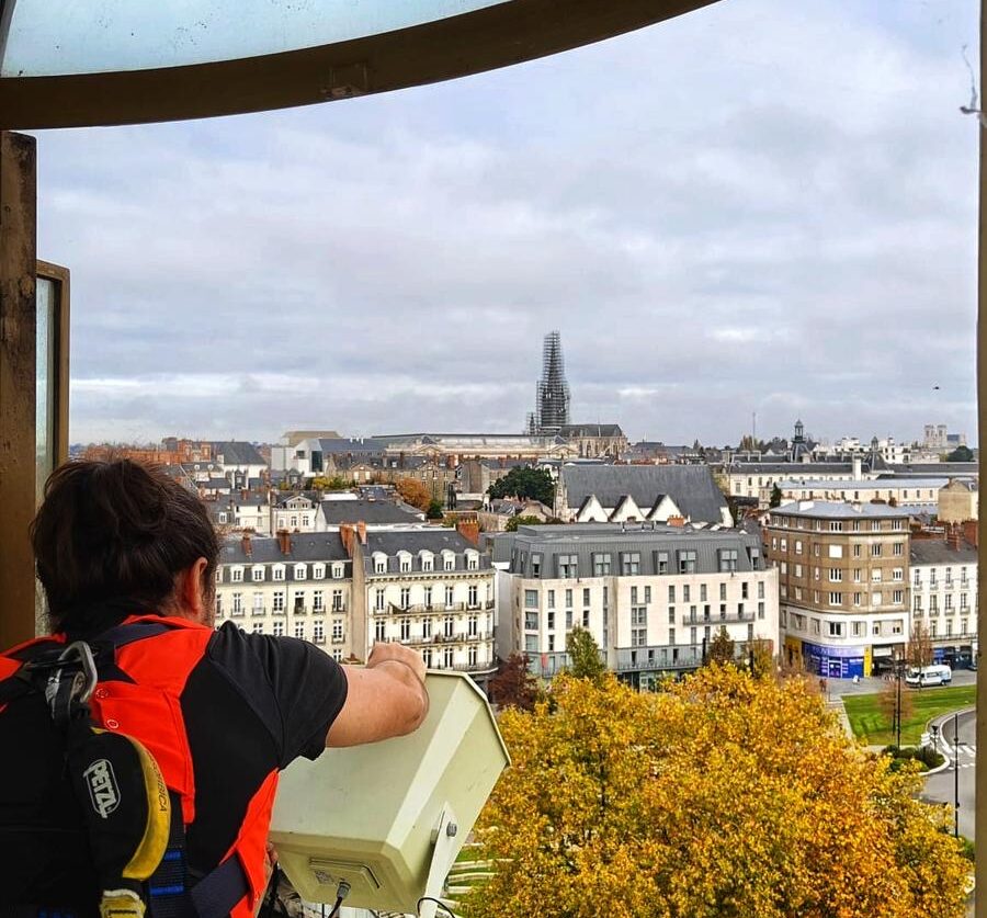 Les équipes de Novelty lors de l'installation.